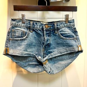 One Teaspoon Bandits Med Blue Cuffed Size 24